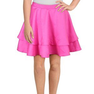NWT City Studio Womens Juniors Satin Tiered A-Line Skirt - 13 / women's 10